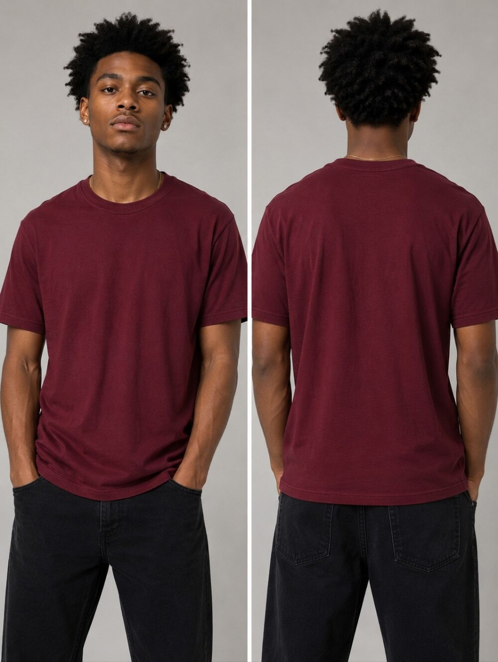 Classic Burgundy Men's T-Shirt
